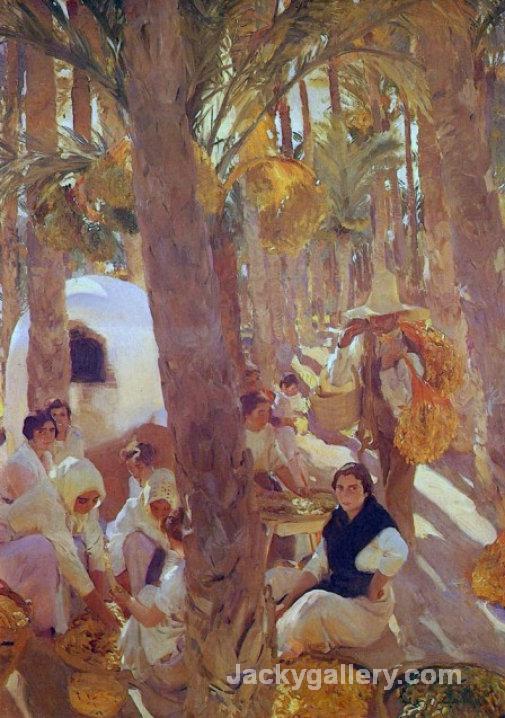 The Palm Grove by Joaquin Sorolla y Bastida paintings reproduction